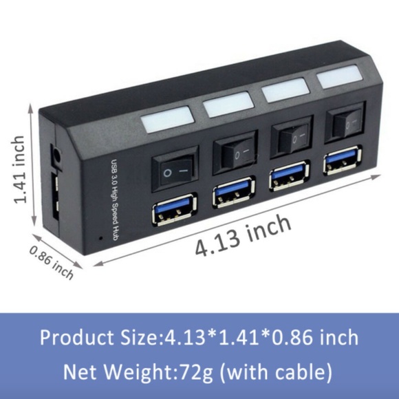 4/7 Port USB 3.0 High Speed HUB Splitter Box - Picture 9 of 12